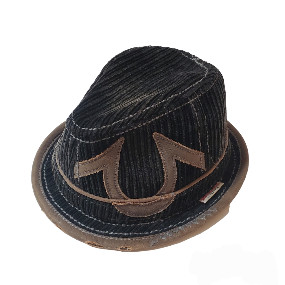True Religion Distressed Corduroy Fedora Hat